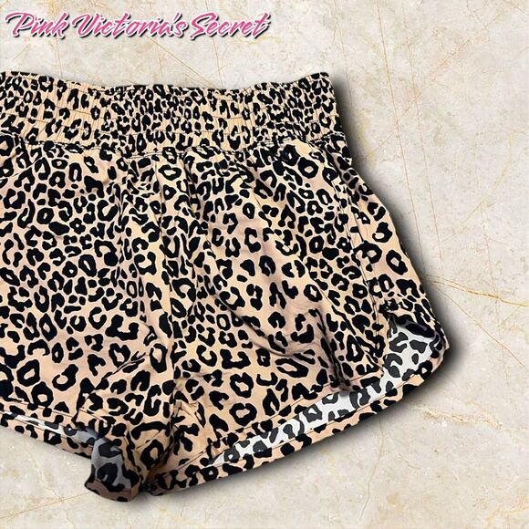 PINK Victoria’s Secret Leopard Print Active Shorts – Size XS - Picture 3 of 7